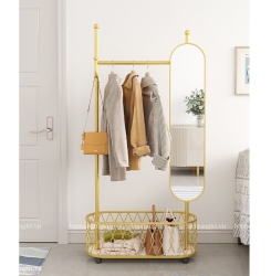 Cây treo quần áo có gương CT45